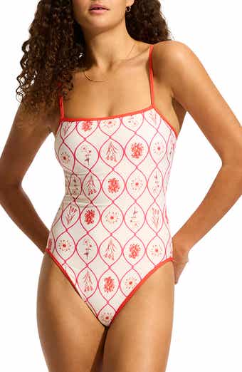 Seafolly Square Neck One-Piece Swimsuit