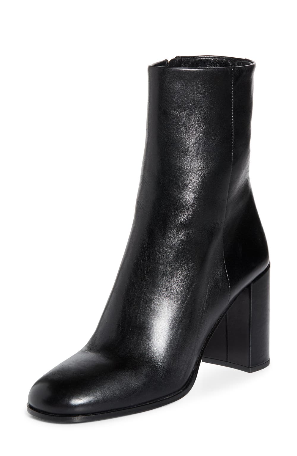 Block Heel Bootie, color, NERO