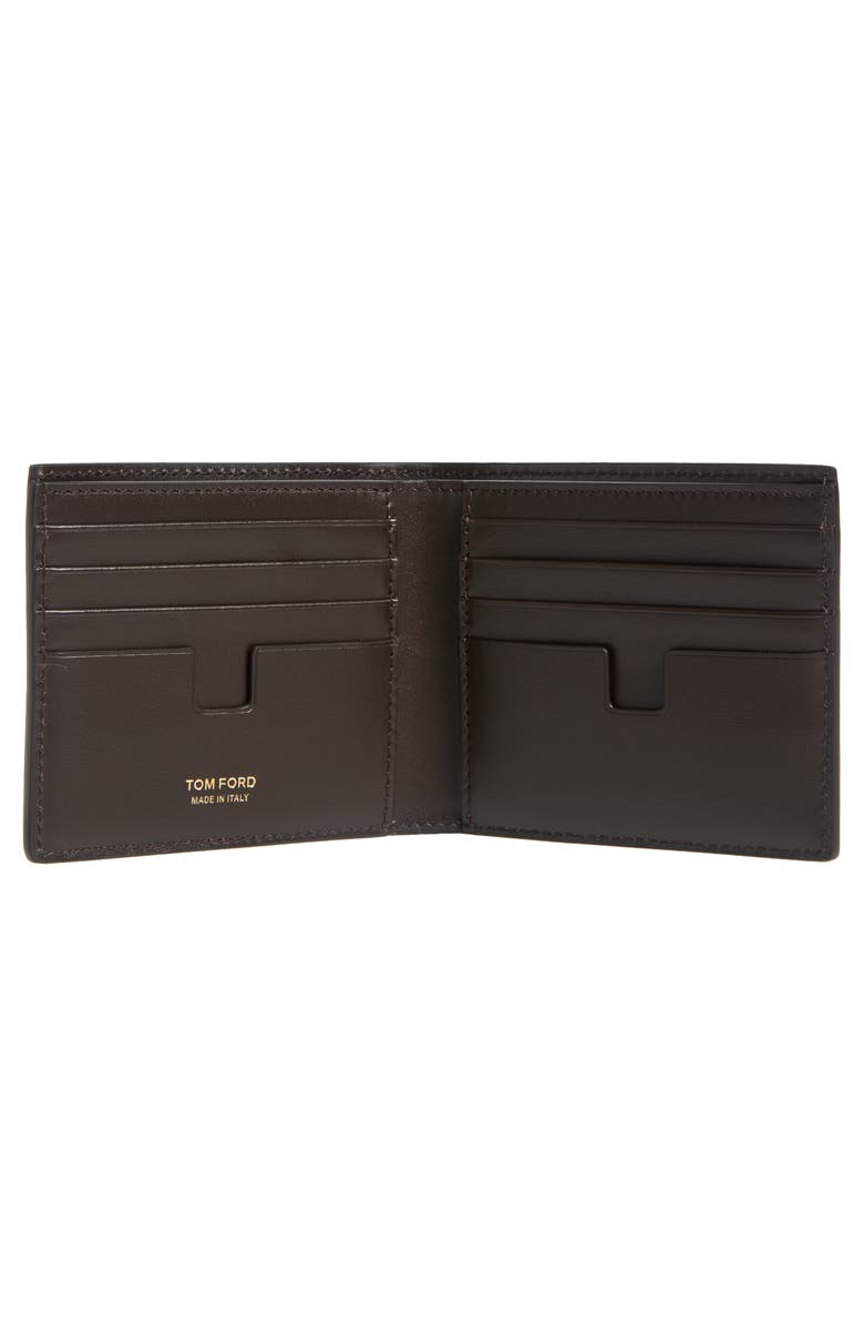 TOM FORD T-Line Nubuck Leather Bifold Wallet, Alternate, color, 