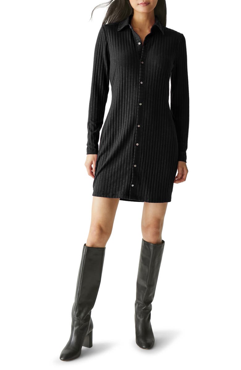 Michael Stars Kayla Long Sleeve Minidress, Main, color,