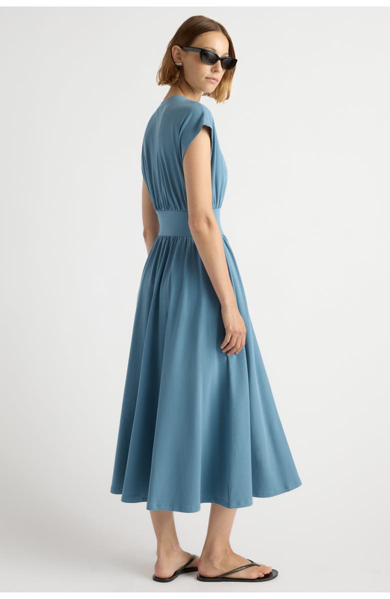 Modern Citizen Prima Jersey Midi Dress, Alternate, color, Dusty Blue