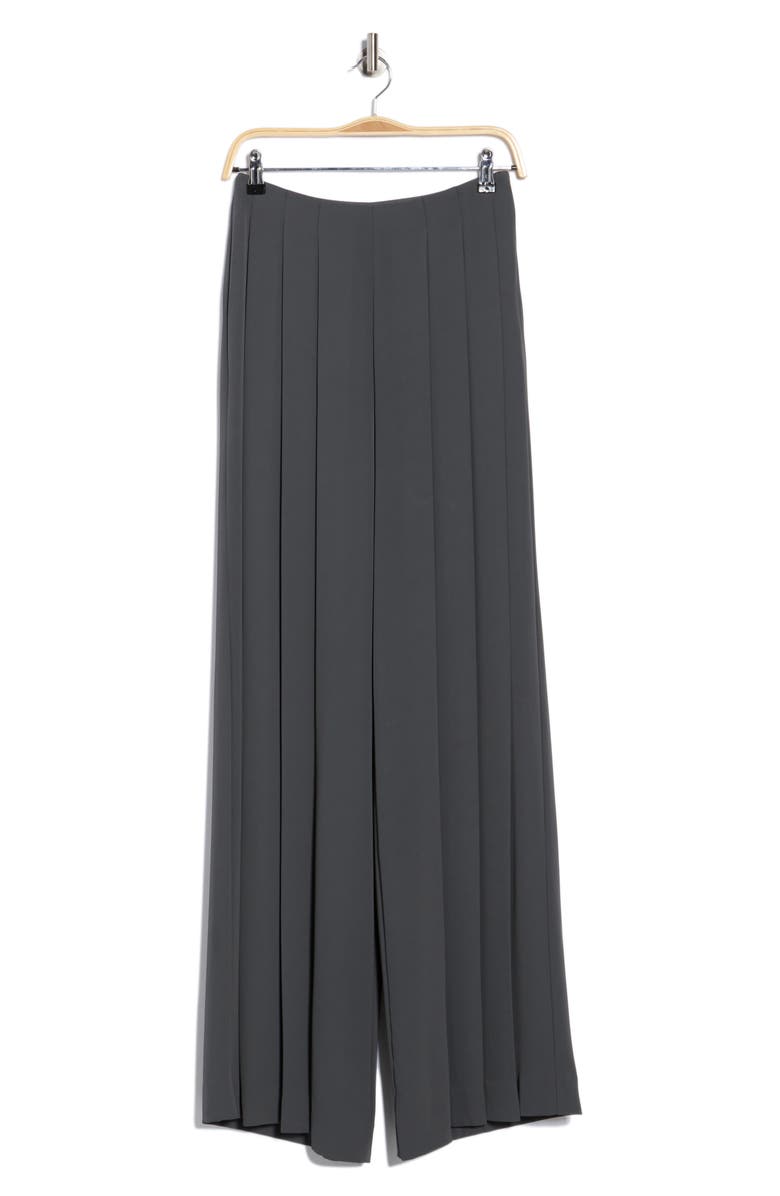 L'AGENCE Nova Pleated Wide Leg Pants, Alternate, color, Dark Shadow