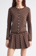Sandy Liang Fable Polka Dot Cardigan
