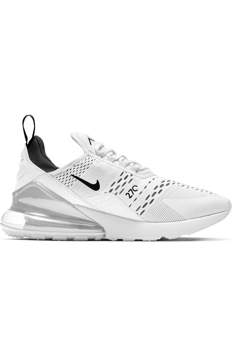 Nike Air Max 270 Sneaker, Alternate, color, White/ Black/ White