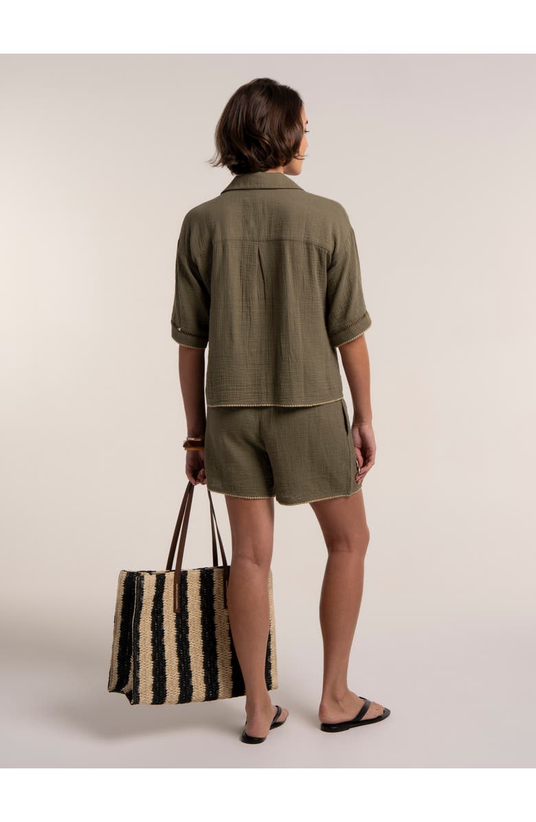 Brakeburn Bruna Blouse, Alternate, color, Khaki