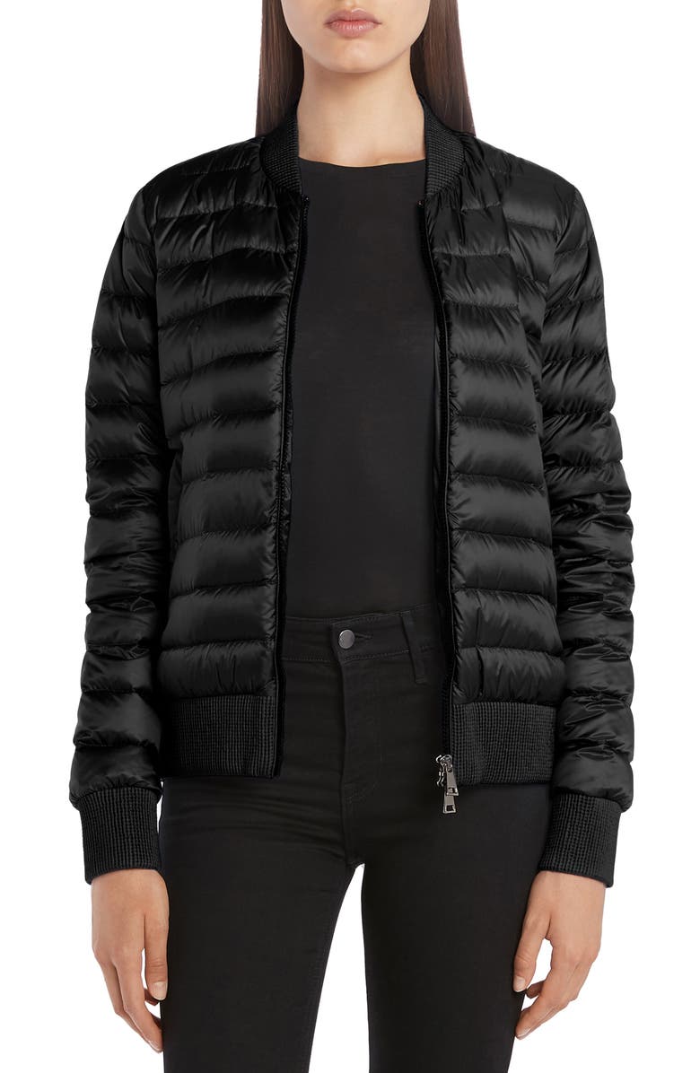 Moncler Abricot Down Bomber Jacket, Main, color,
