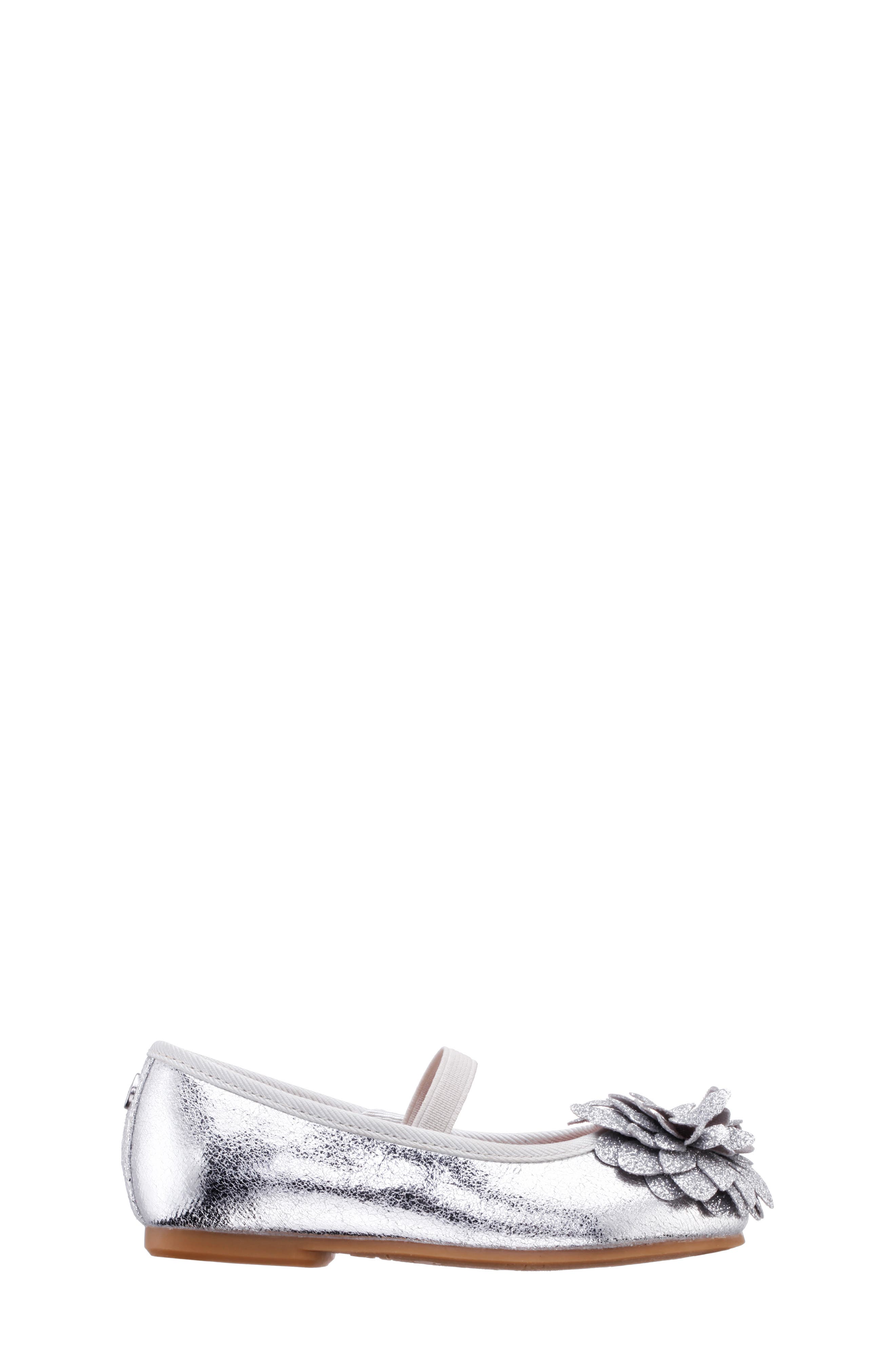 Jeanesse Metallic Ballet Flat, Alternate, color, SILVER METALLIC