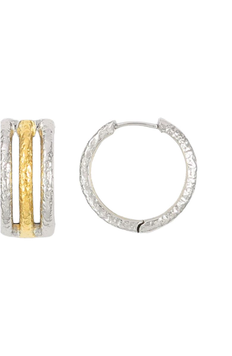 Lucy Quartermaine Multi Finish Triple Hoops, Main, color, Sterling Silver