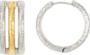 Lucy Quartermaine Multi Finish Triple Hoops