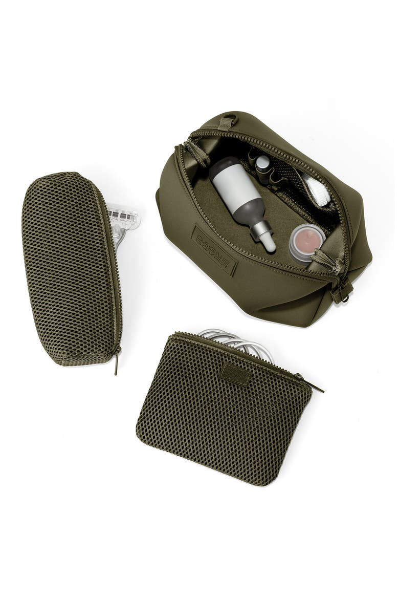 Hunter Large Neoprene Toiletry Bag, Alternate, color, DARK MOSS
