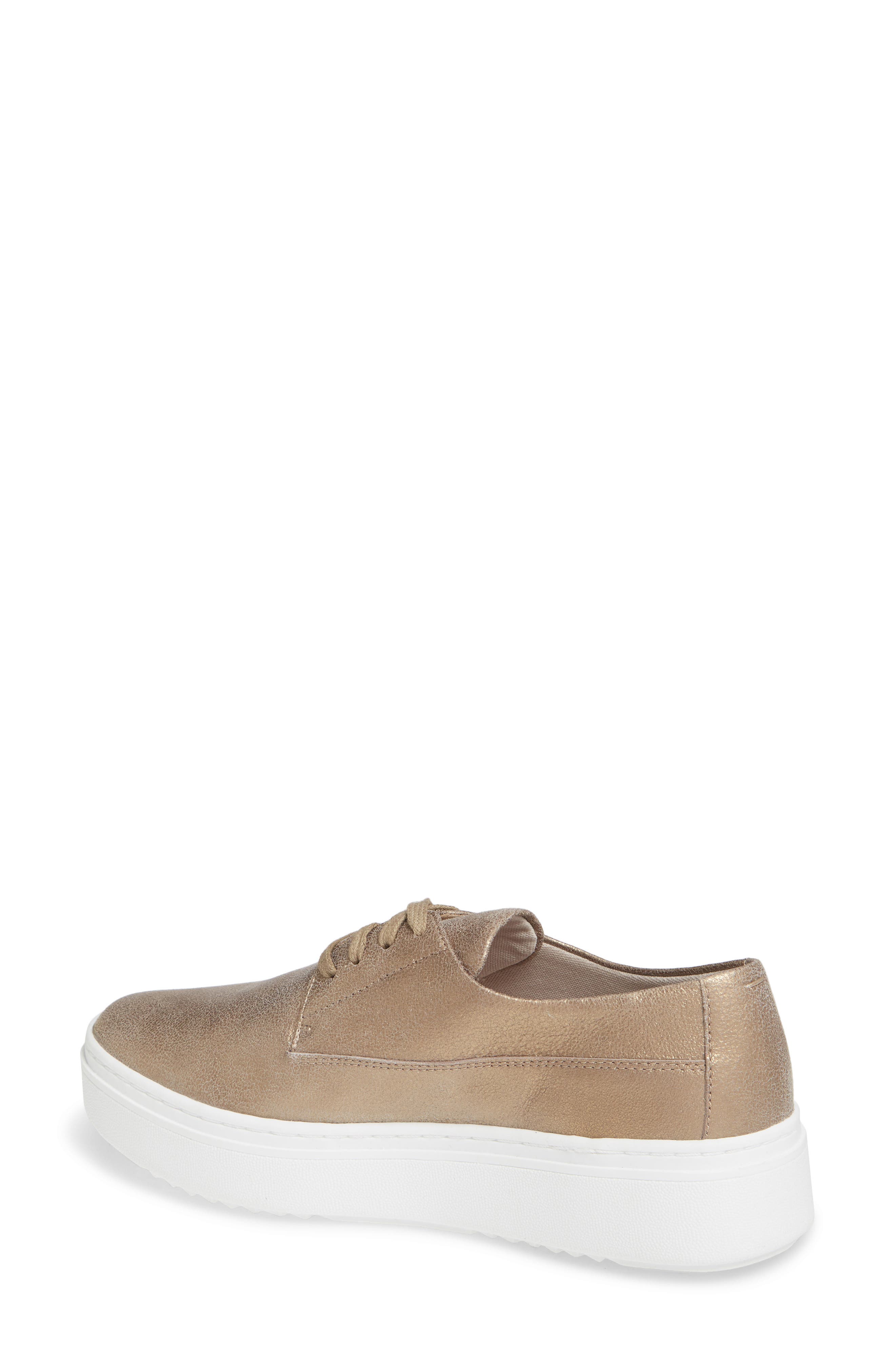 Prop Platform Sneaker, Alternate, color, LIGHT GOLD LEATHER
