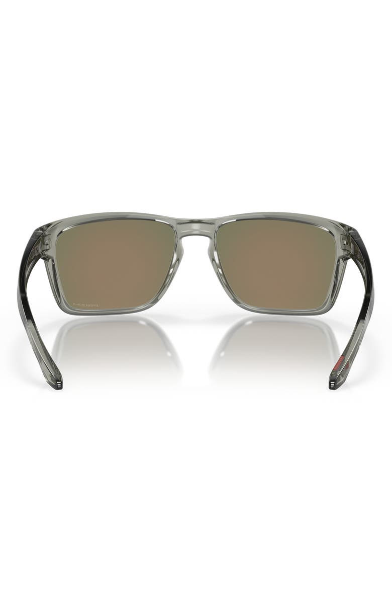 Oakley Sylas 57mm Prizm<sup>™</sup> Rectangular Sunglasses, Alternate, color, Grey Metal