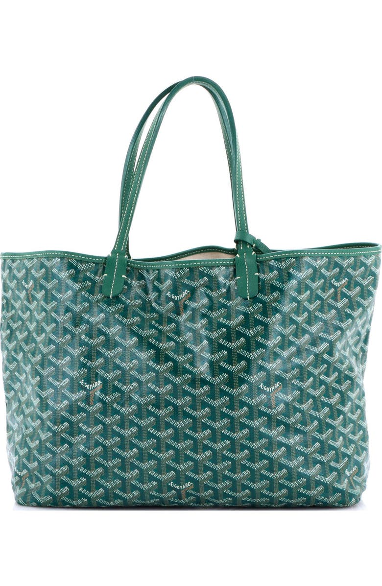 Pre-Owned Goyard Saint Louis Tote Printed Coated Canvas PM, Alternate, color, Green