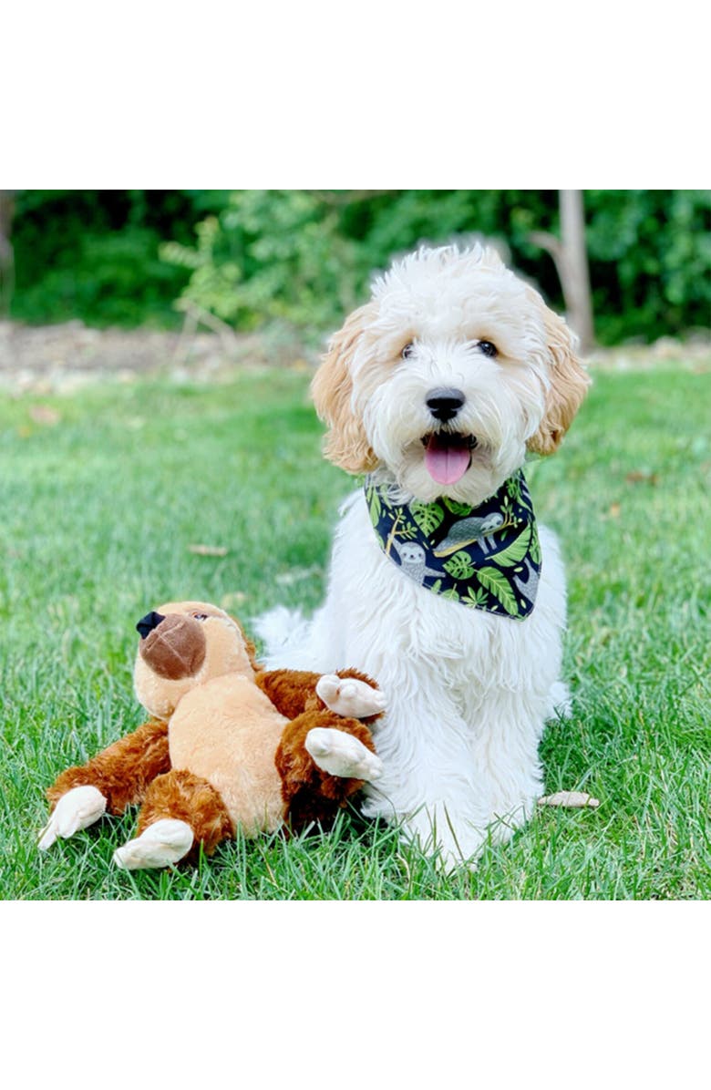 SnugArooz Plush Dog Toy, Squeaks, Alternate, color, Brown