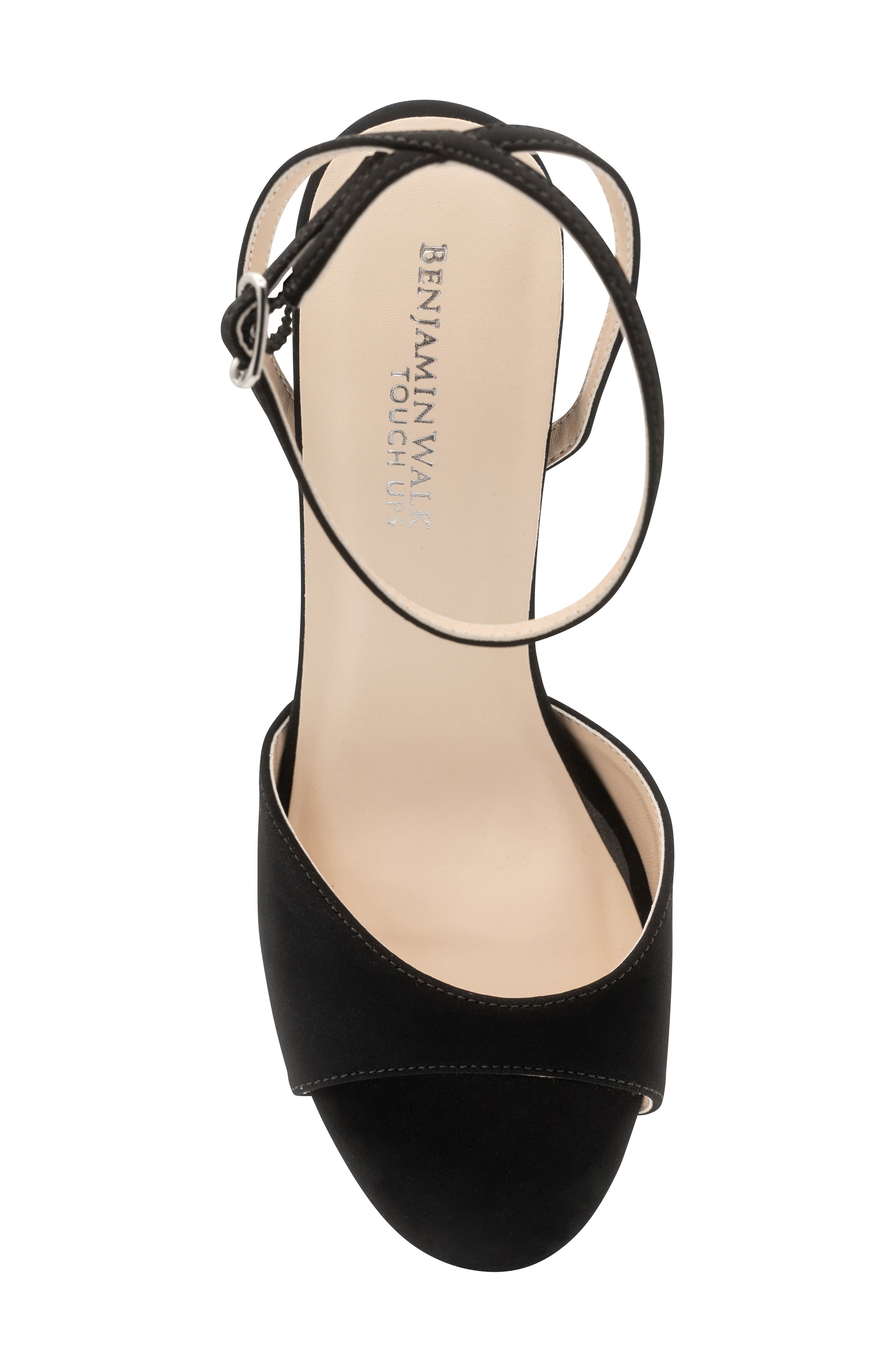 Touch Ups Quinn Ankle Strap Sandal, Alternate, color, Black