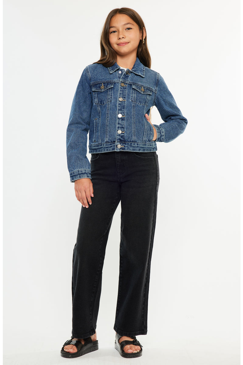 Jen Denim Jacket, Alternate, color, Dark Wash