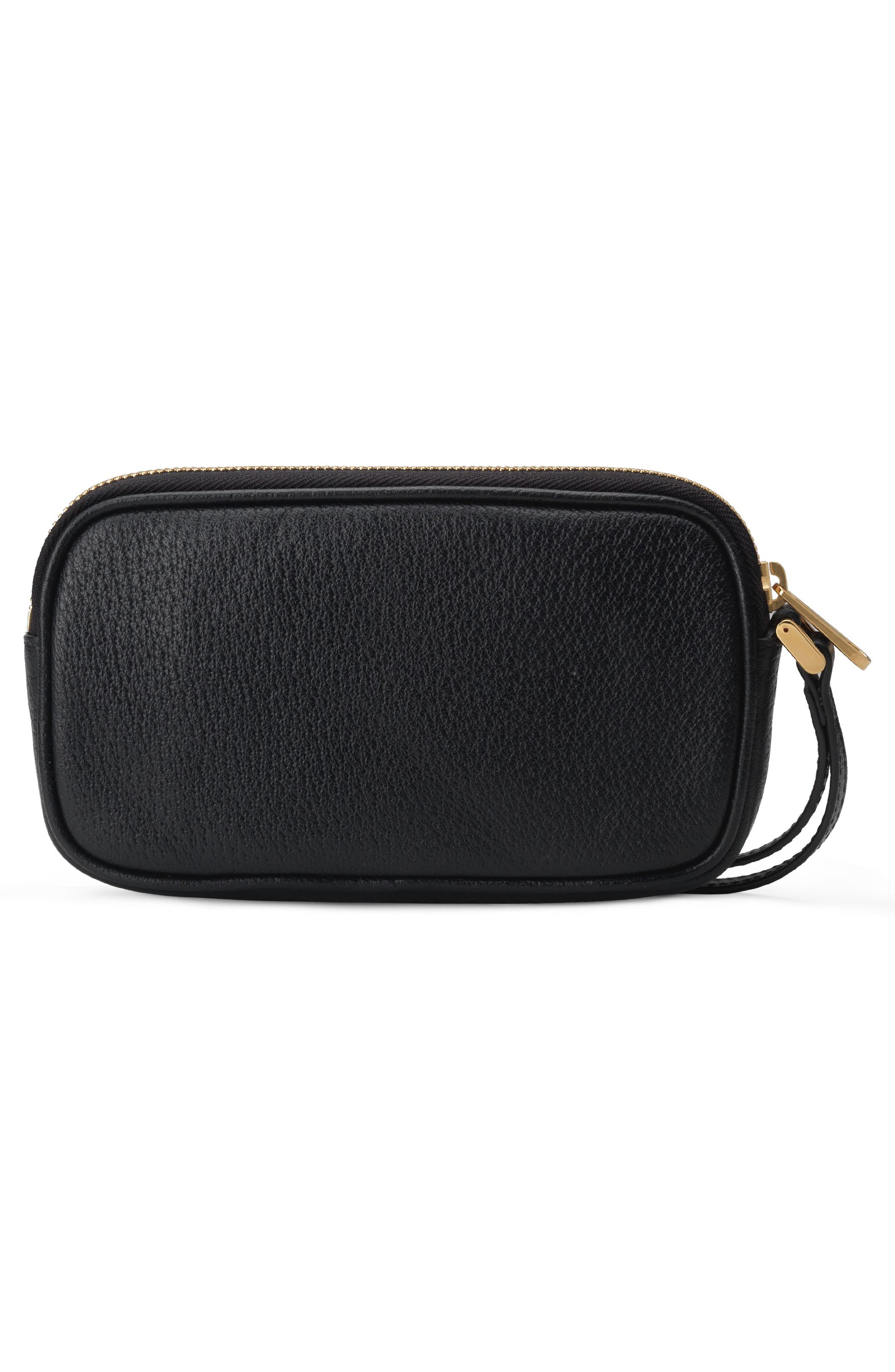 Gucci Ophidia Leather iPhone Case, Alternate, color, 