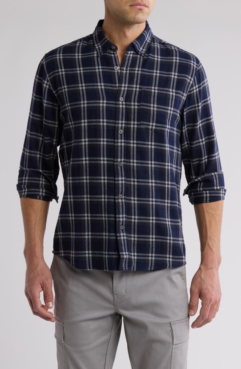 Slate & Stone Flannel Button-Down Shirt, Main, color,