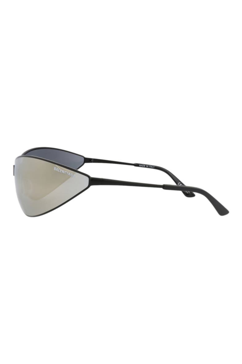 93mm Shield Mirrored Sunglasses, Alternate, color, BLACK BLACK BRONZE