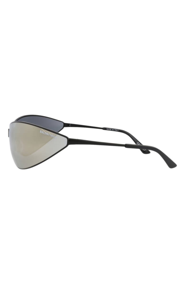 Balenciaga 93mm Shield Mirrored Sunglasses, Alternate, color, 