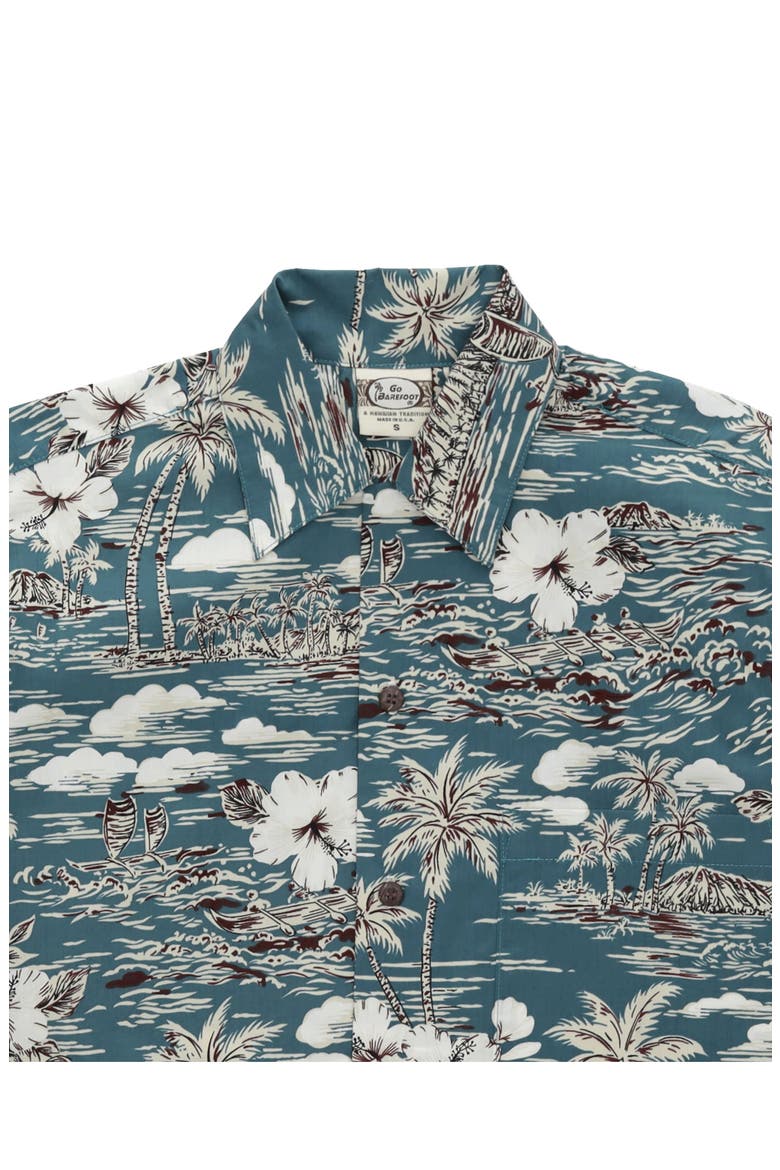 Vintage Camp Collar Shirt, Alternate, color, Dark Grey