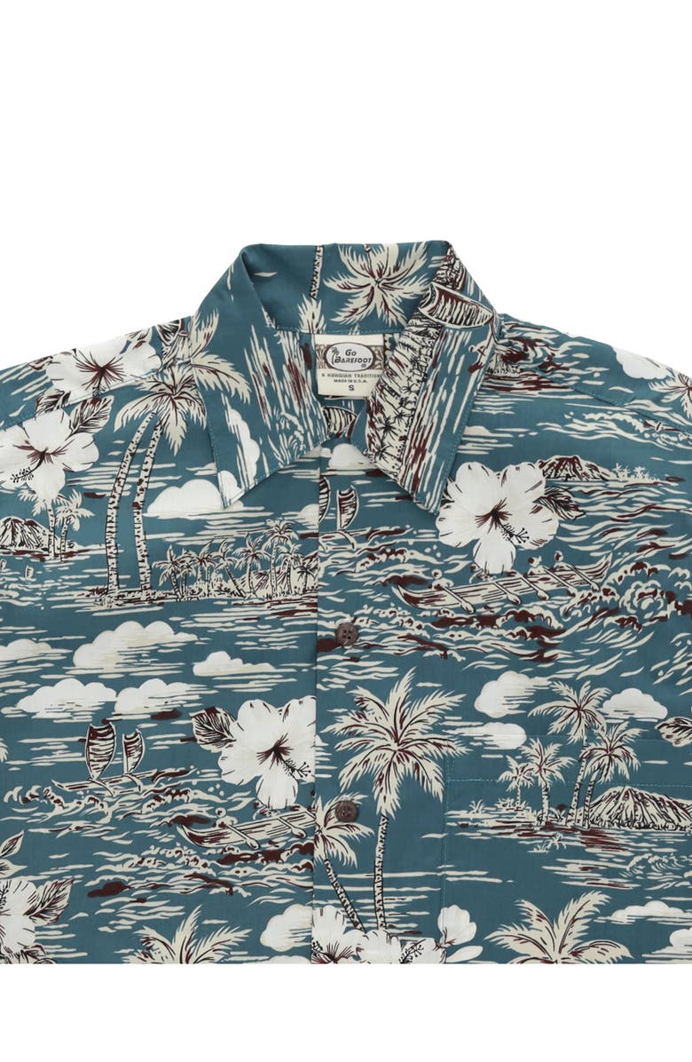 Fortela Vintage Camp Collar Shirt, Alternate, color, Dark Grey