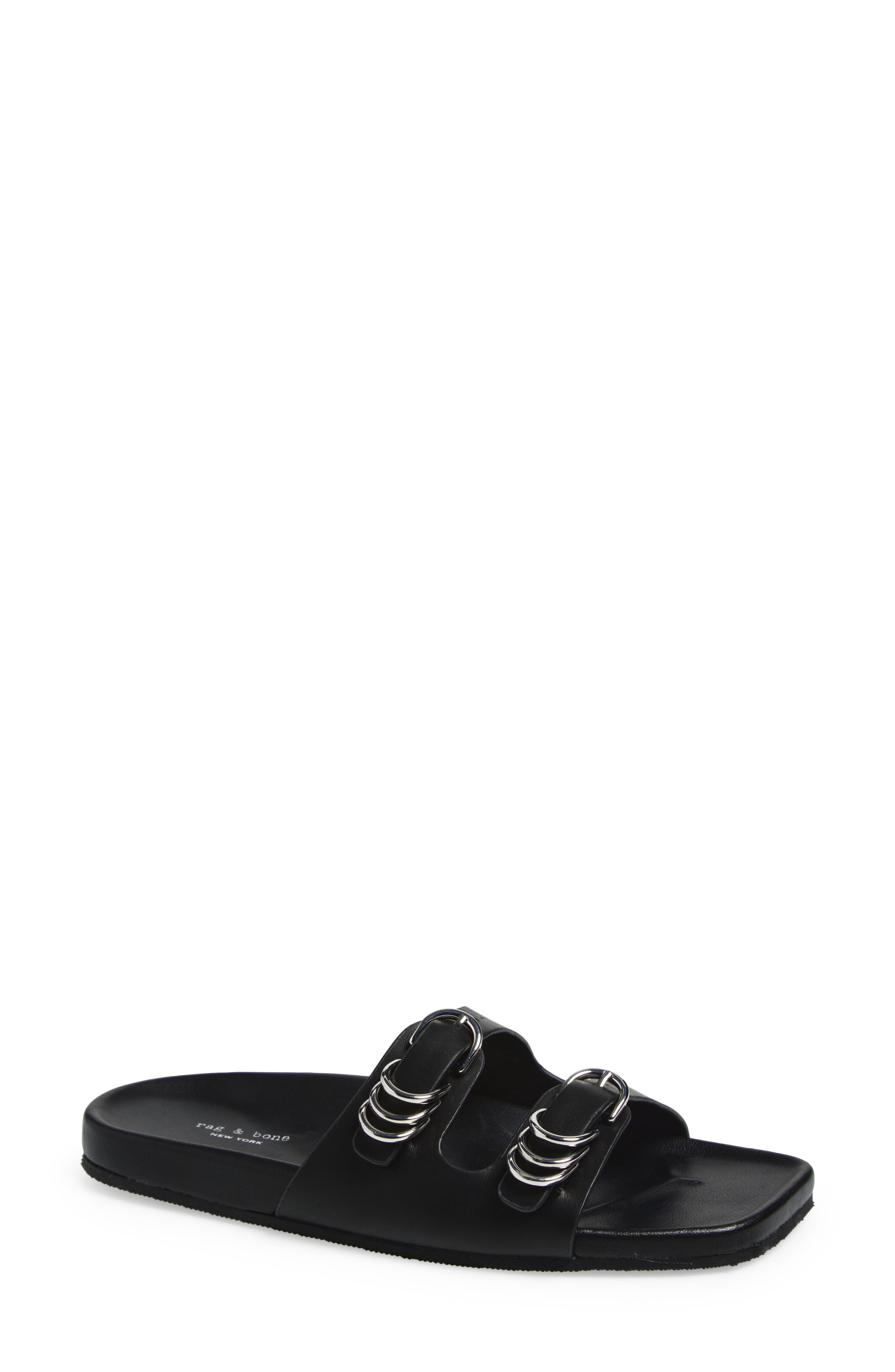 Rag & Bone Rue Slide Sandal In Black