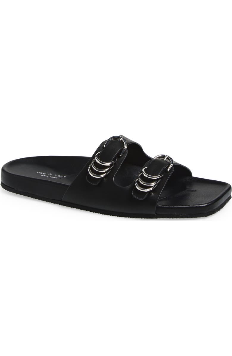 rag & bone Rue Slide Sandal, Main, color, Black