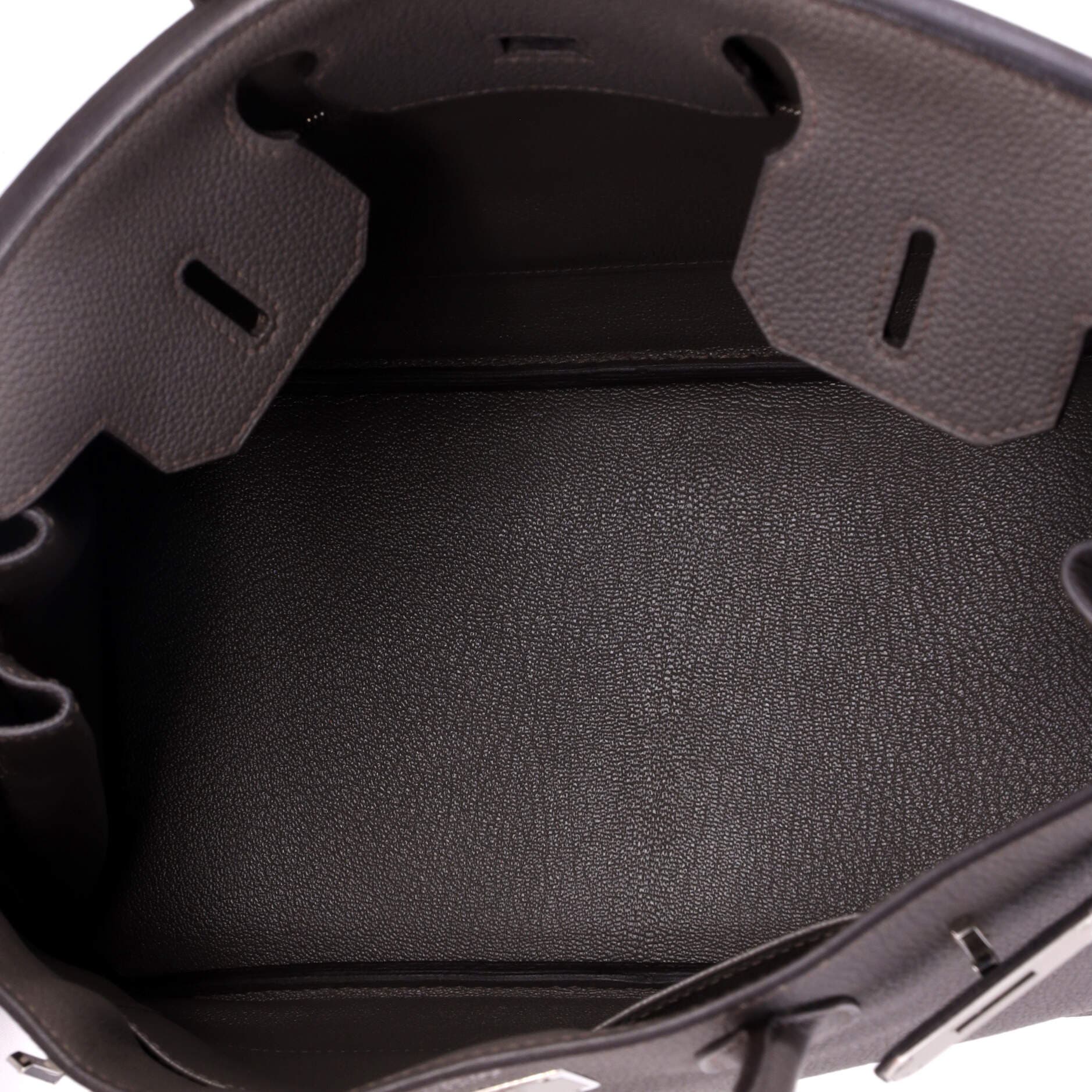 Pre-Owned Hermes Birkin Handbag Grey Togo with Palladium Hardware 30, Alternate, color, Etain