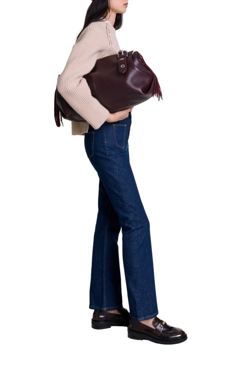 maje Denim jeans with pockets, Alternate, color, Dark Blue