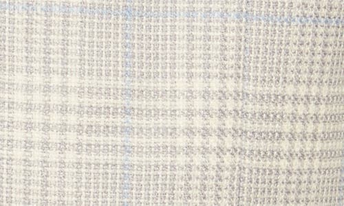 Jack Victor Midland Deco Plaid Wool & Silk Blend Sport Coat In Light Grey