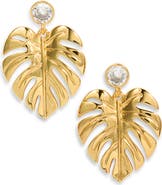 FRASIER STERLING Beverly Leaf Statement Drop Earrings