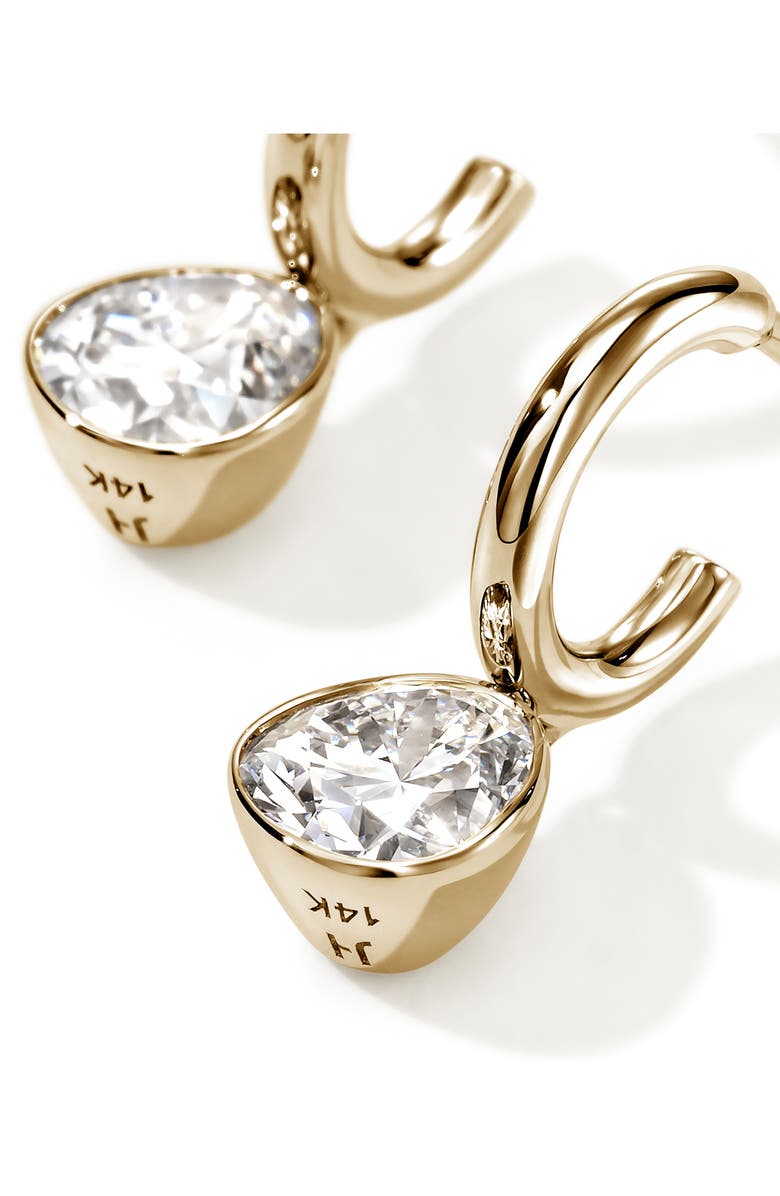 John Hardy Lovestruck<sup>™</sup> Lab Grown Diamond Hoop Earrings, Alternate, color, 