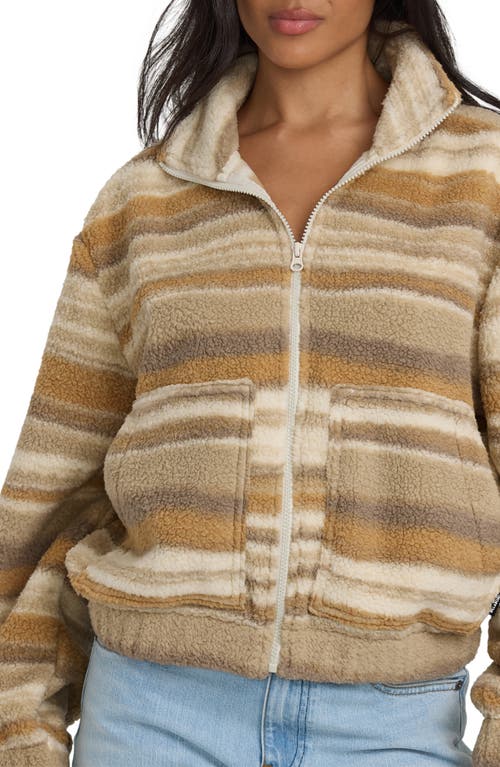 Billabong First Light Faux Shearling Jacket In Gray