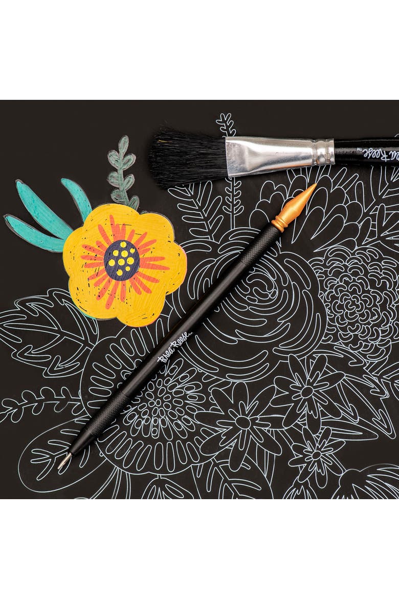 Scratch Art Paper Pad, Butterfly, Alternate, color, Multicolored