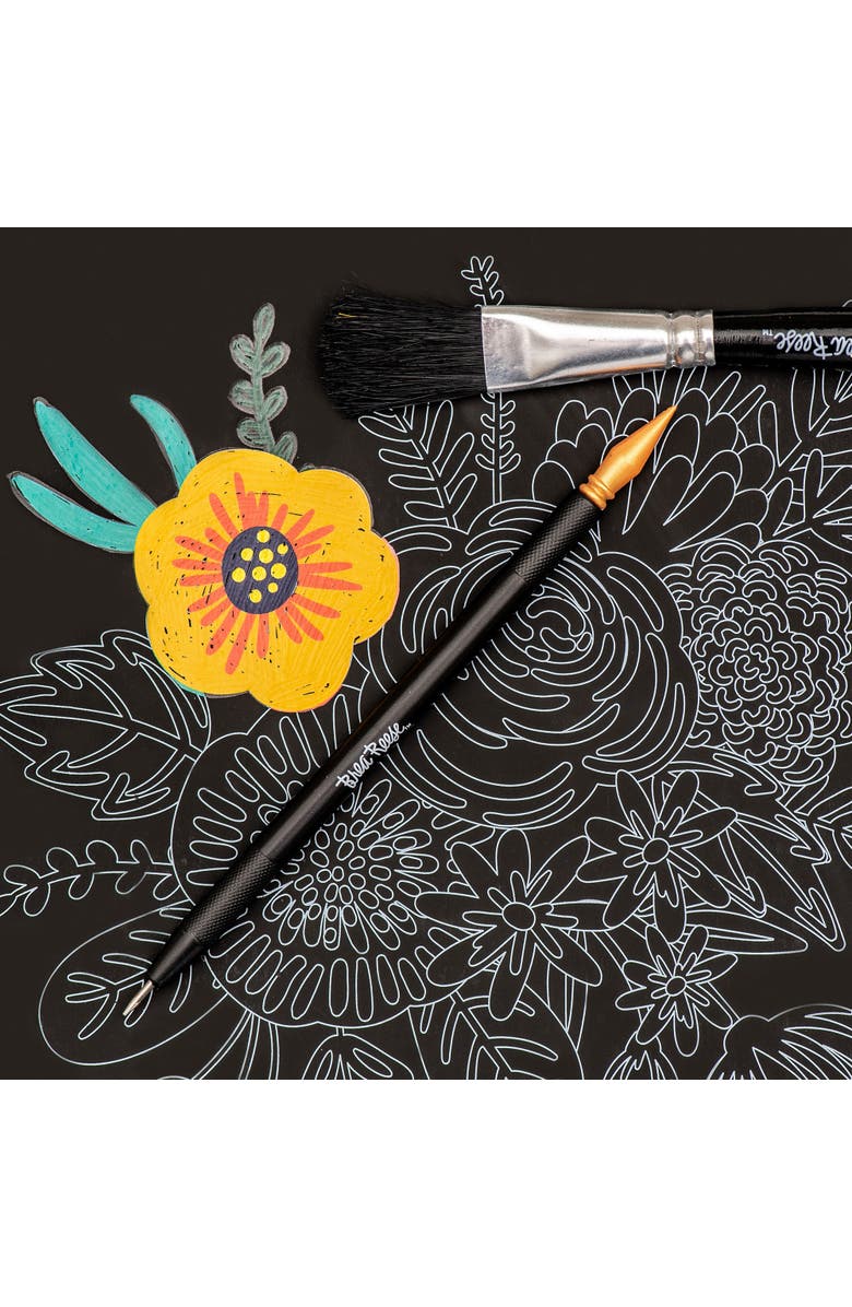 Brea Reese Scratch Art Paper Pad, Butterfly, Alternate, color, Multicolored