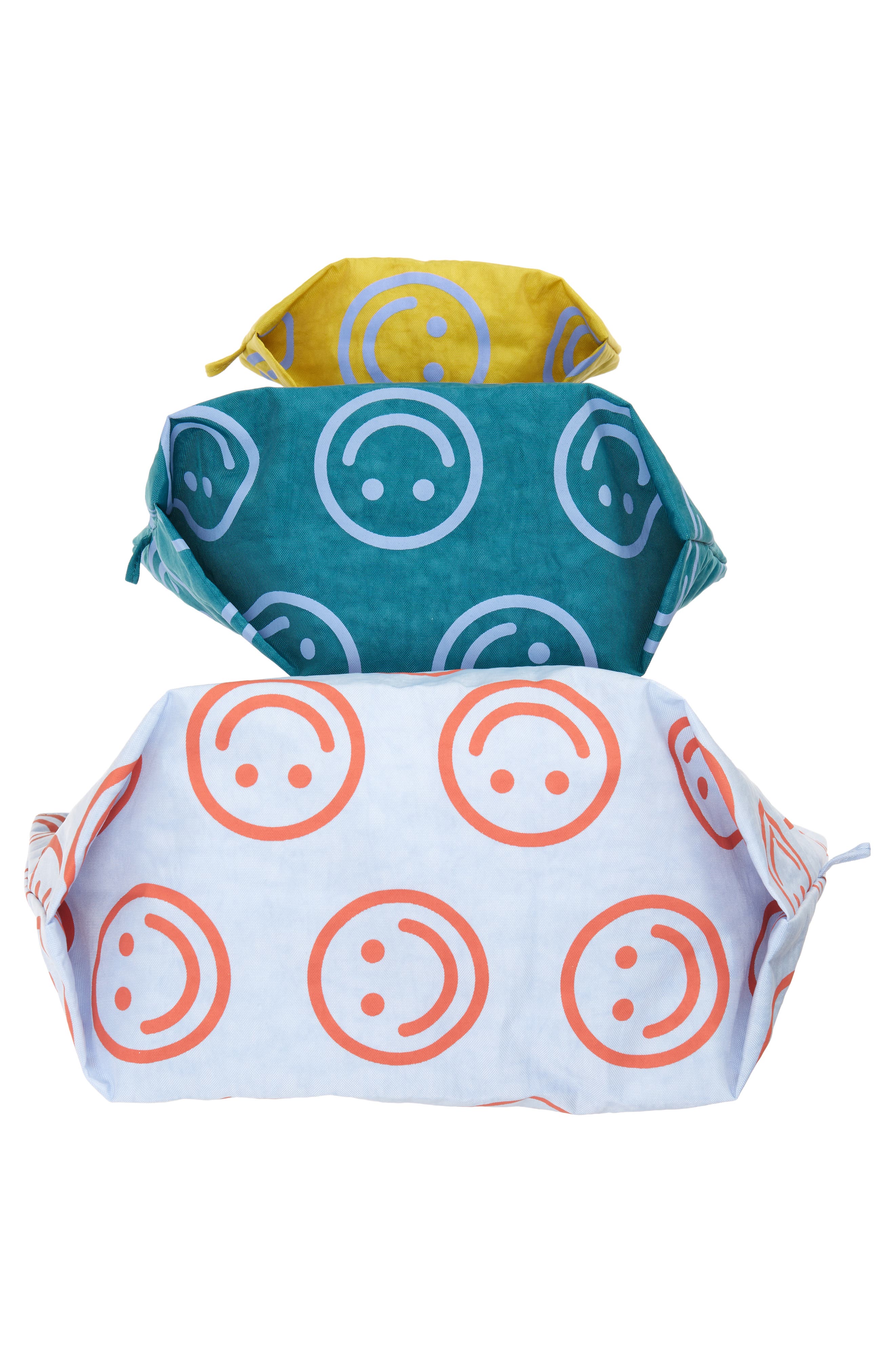 3-Piece Go Pouch Set, Alternate, color, HAPPY MIX