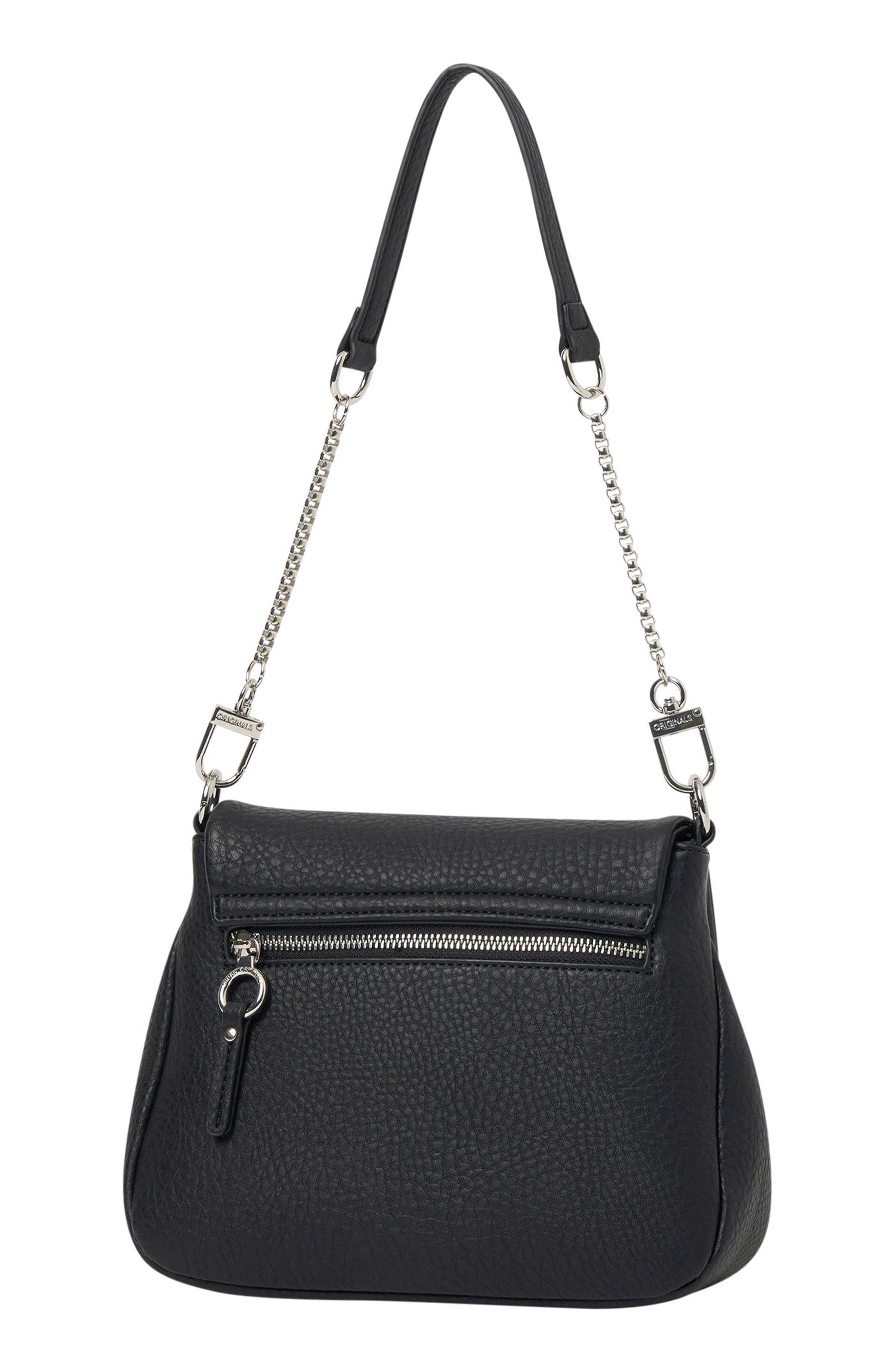 Urban Originals Wish List Vegan Leather Crossbody Bag, Alternate, color, Black