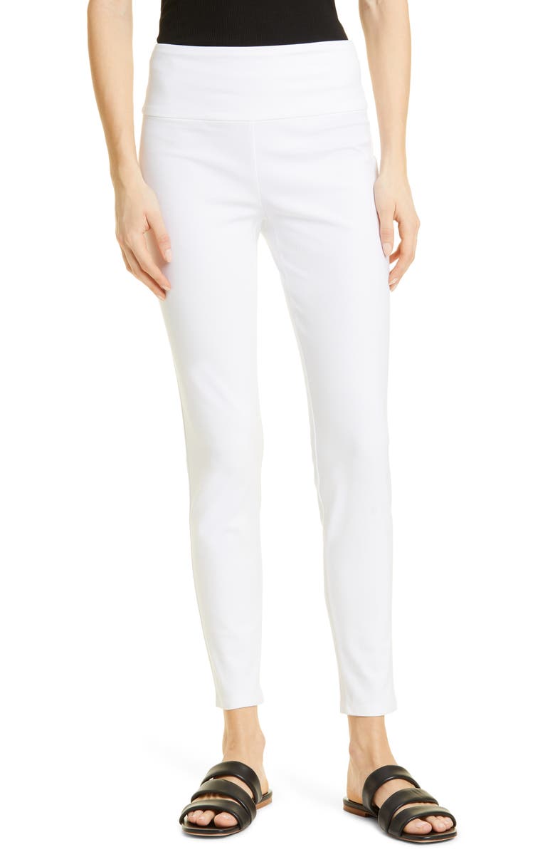 Theory Yoke Scuba Knit Leggings, Main, color, 