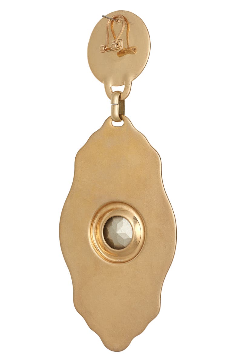 Area Nameplate Crystal Drop Earrings, Alternate, color, 