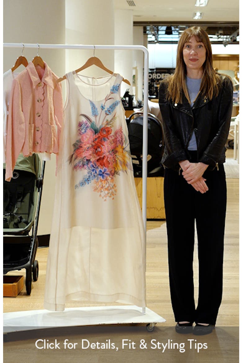 The Alexis Floral Print Satin Dress video
