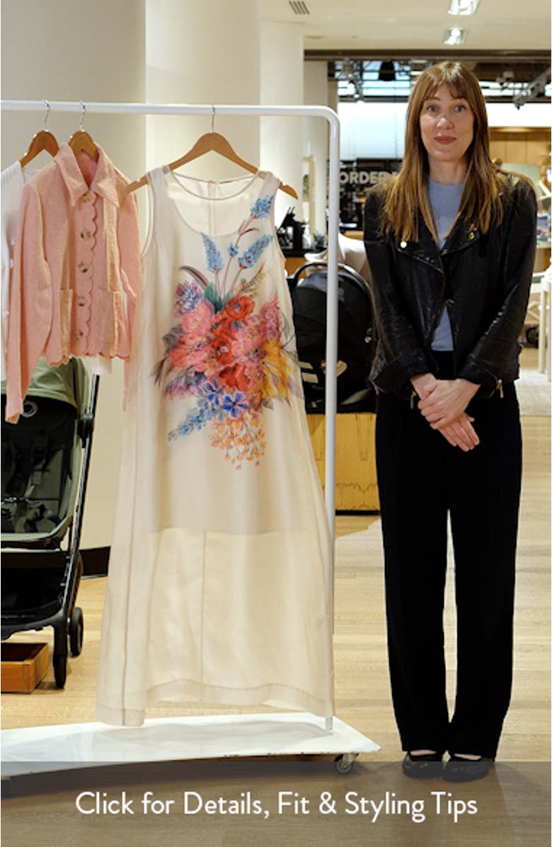 The Alexis Floral Print Satin Dress, sales video thumbnail