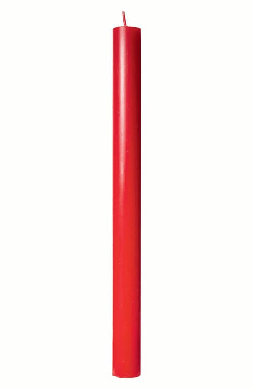 tag Color Studio Box of 12 10-Inch Straight Candles in Red 