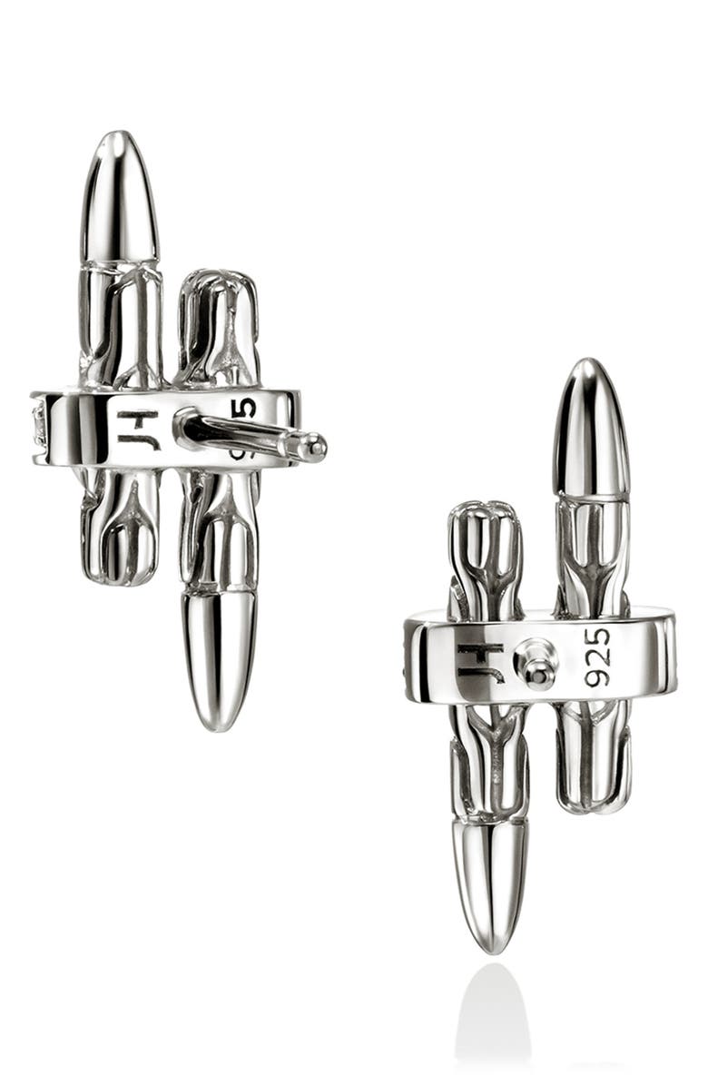 John Hardy SPEAR STUD EARRINGS STERLING, Alternate, color, Silver