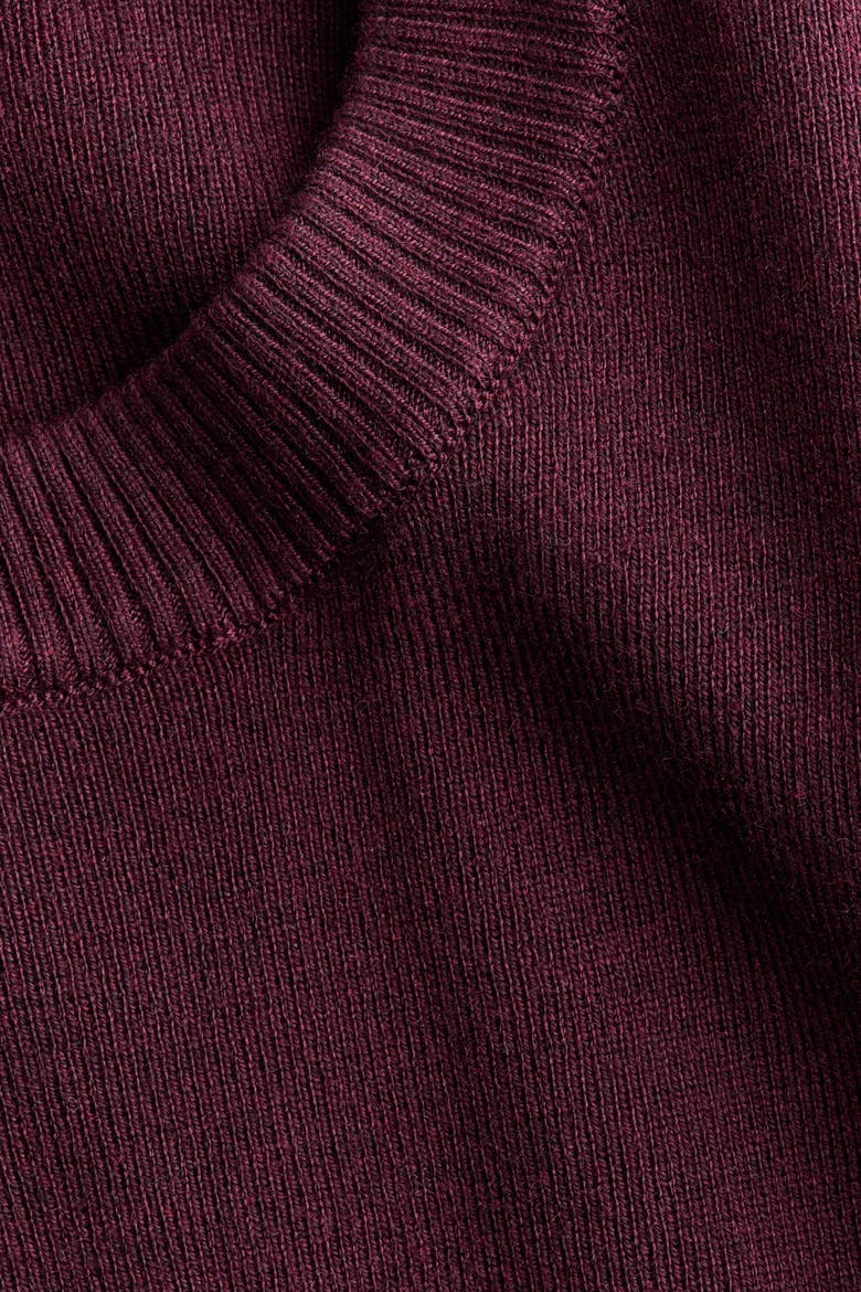 Oversized Fine-Knit Sweater, Alternate, color, Burgundy