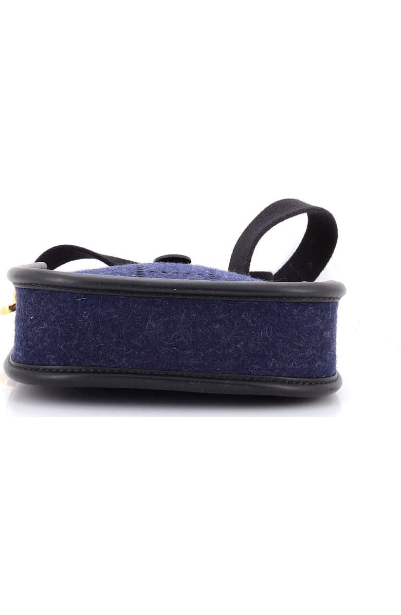 Pre-Owned Hermes Evelyne Bag Gen III Felt TPM, Alternate, color, Bleu Nuit