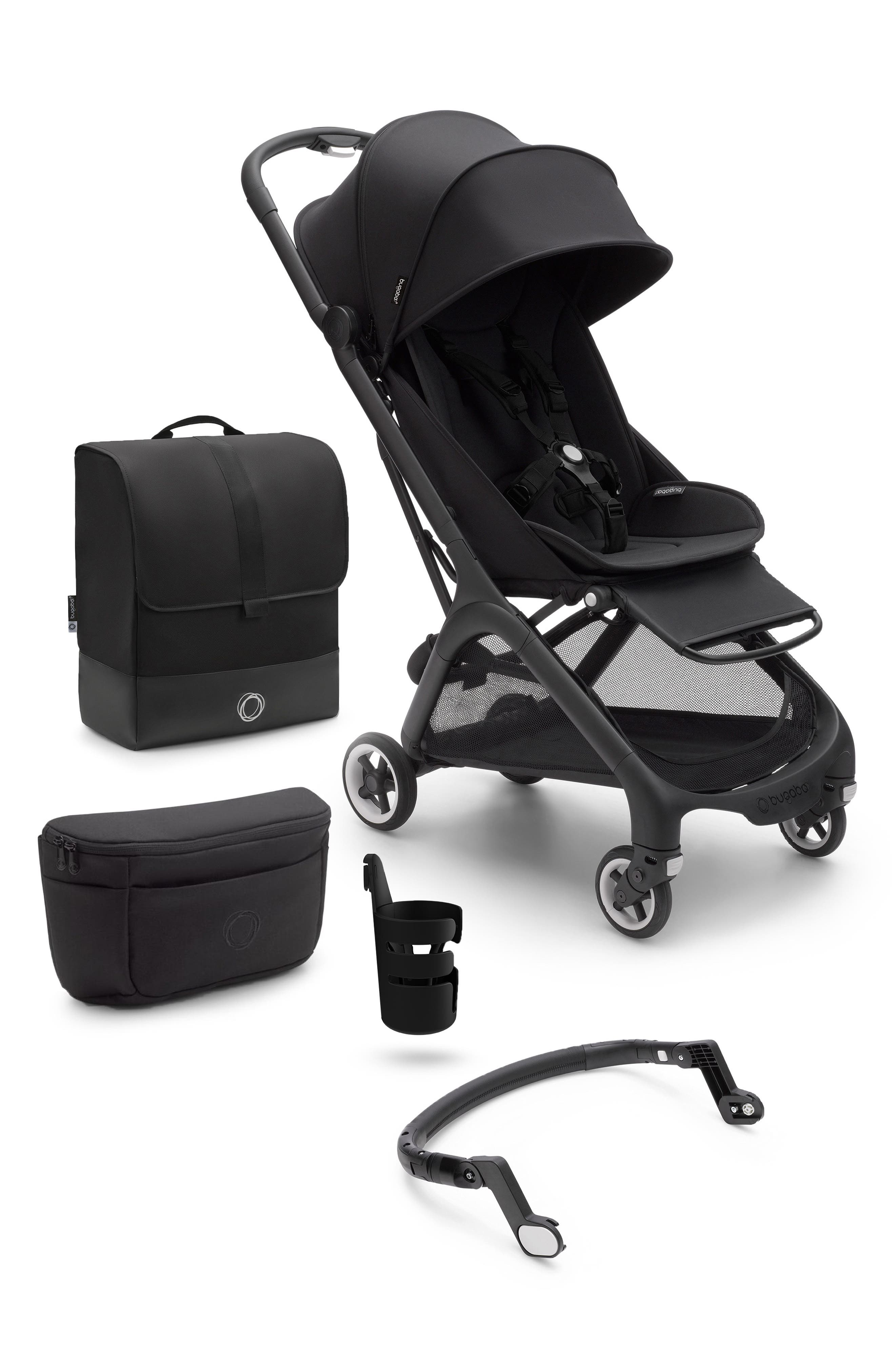 stroller for travel infant Oxford Cabin Lightweight with Ambra Car Seat in Truffle Caspian Caviar / Sea Shadow Color_Dash Grey Pairing the pieces together Cream North Face Backpack Color:CHARCOAL BLUE