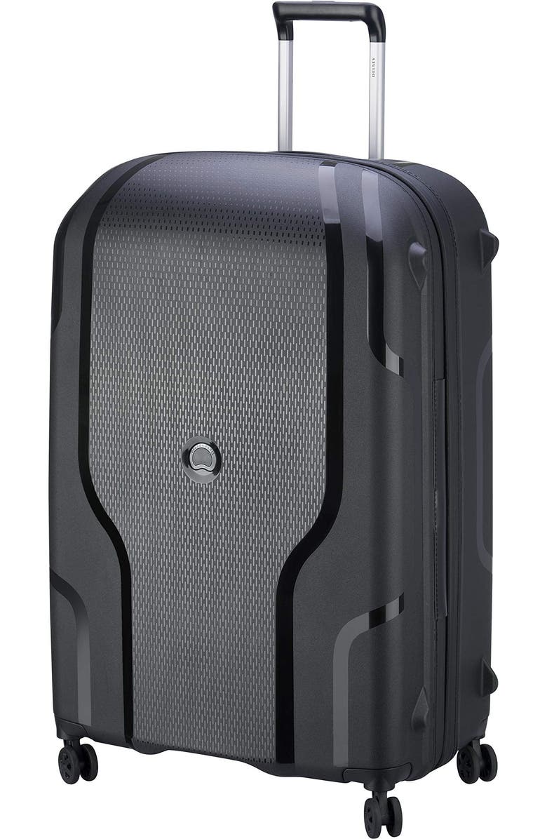 Delsey Paris Clavel Hardside Large Expandable Luggage with Spinner Wheels, Alternate, color, Black