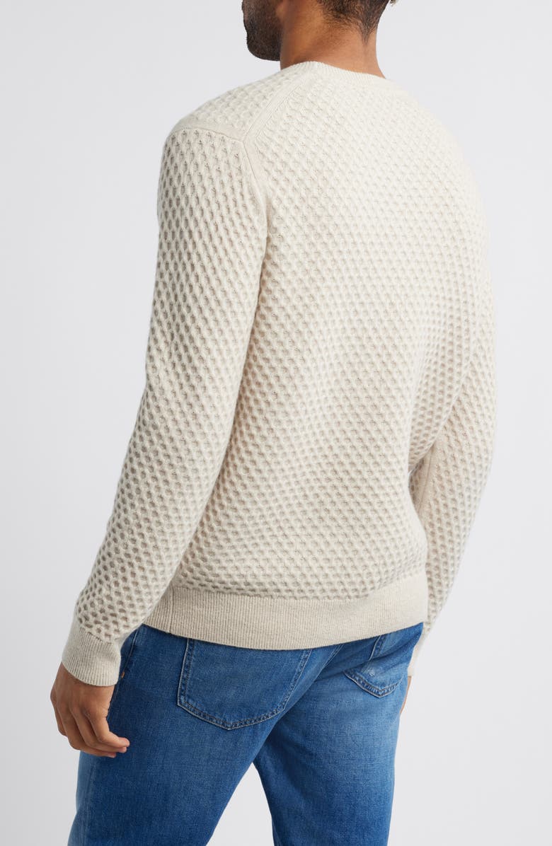Rails Carrick Honeycomb Wool & Alpaca Sweater, Alternate, color, Oatmeal Heather