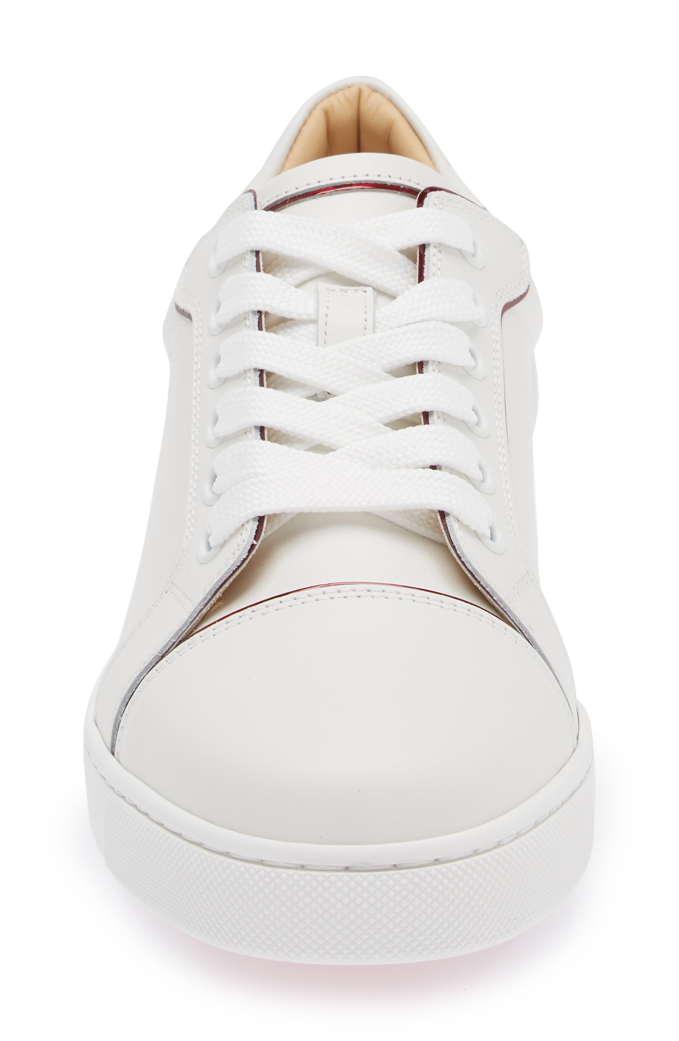 Christian Louboutin Fun Viera Low Top Sneaker, Alternate, color, Bianco